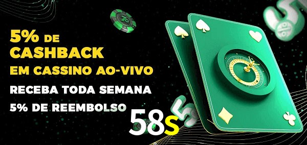 Promoções do cassino ao Vivo 58s